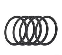 Honseadek Distanziale in lega per cassette volano, rondelle multiple più set per spessore mozzo guarnizioni in alluminio, 5 pezzi, movimento centrale (1,5 mm, nero)