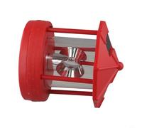 Honseadek Faro solare da giardino solare rotante a 360 gradi a tenuta stagna decorativo per esterni con doppi pannelli luminosi, dall'alba automatica dal tramonto agli addominali resistente alle