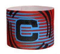 Honseadek Fascia da capitano di calcio, regolabile, per capitano della squadra di calcio, elastica e traspirante, in nylon, fascia sportiva per capitani di calcio e squadre di calcio (rosso)