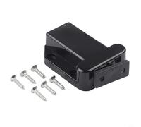 Honseadek Fermaglio a pressione per credenza per soffitta con chiusura a pressione - Pannelli per credenze per portelli in plastica personalizzabili con serratura, 3 kg, nero o bianco (nero)