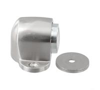 Honseadek Fermaporta magnetico da pavimento, in acciaio inox resistente, con forte magnete, per ufficio e casa, resistente al vento, antiscivolo, stile base (argento)