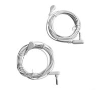 Honseadek Filo di messa a terra antistatico 4,6 m Installazione in rame per tappetini in filo semplice pad cavi Compatibilità messa a terra Bianco 2pack fogli