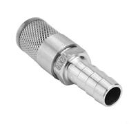 Honseadek Filtro dell'acqua in linea in acciaio inox 304, apertura da 1,5 mm, per pompa carburante, irrigazione acquario, dimensioni 6-18 mm (16 mm)