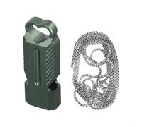 Honseadek Fischietto di sopravvivenza per esterni, compatto in campeggio, escursionismo, immersioni e struttura leggera di salvataggio del suono, con cordino, arancione B (arancione)