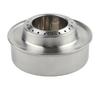 Honseadek Fornello portatile ad alcol per campeggio e uso esterno, in acciaio inox, leggero, con resistenza alle alte temperature, compatto per bollire l'acqua e la griglia del tè