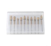 Honseadek Frese con gambo da 3 mm, 10 utensili rotanti per una macinazione elettrica efficiente (A)