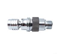 Honseadek Full Face Diving Secondo Stadio con Adattatore Autobloccante Quick Connect per snorkeling SCUBA, rame cromato, argento, 68,5 x 23,5 x 23,5 mm