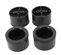 Honseadek Gambe regolabili per mobili, confezione da 4, piedini di ricambio in ABS con design rotondo, per divano, tavolo, sedia, supporto TV e armadio, forte cuscinetto di carico, (30 mm)