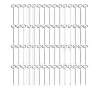 Honseadek Graffette paesaggistiche da 15,2 cm, pali in tessuto zincato con design circolare, resistenti ancoraggi da giardino, confezione da 60 pezzi