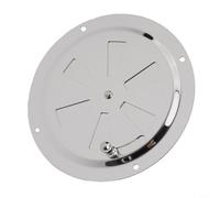 Honseadek Griglia di ventilazione regolabile per barche e camper, pannello di ventilazione in acciaio inossidabile 316 di grado marino, controllo laterale della manopola, 125 x 125 x 3 mm (1 pezzo)