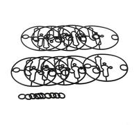 Honseadek Guarnizione serbatoio carburatore 698781 per kit di riparazione carburatore tosaerba, guarnizione del sistema di alimentazione del motore piccolo, confezione da 10 guarnizioni per serbatoio