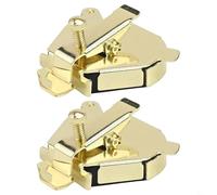 Honseadek Guida magnetica multifunzionale per macchine da cucire, confezione da 2, guida per bordi in acciaio inossidabile con pressione regolabile e rulli, compatibile con tutti i modelli (oro)