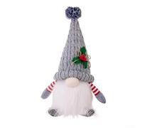 Honseadek Haunted - Decorazione da appendere a forma di gnomi di Halloween, in peluche, senza volto, per vacanze, matrimoni, feste di compleanno, per interni ed esterni (rosso) (grigio)