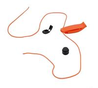 Honseadek Immersione con cordino arancione Attrezzatura Sportiva Scuba Fischietto Sos Water Dual Frequenza Segnale di Sicurezza Nero per Verde (arancione)
