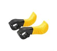 Honseadek Impugnature ergonomiche per il pollice, supporto antiscivolo in lega di alluminio morbido per ciclismo sollievo dalla pressione delle mani su lunghe distanze (giallo)