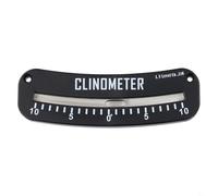 Honseadek Inclinometro, materiale ABS, modello 25-0-25, modello 10-0-10, colore nero, montaggio a paratia, alta risoluzione, misurazione della pendenza, cercatore dell'angolo del sentiero (25-0-25)