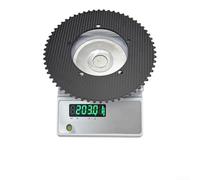 Honseadek Ingranaggio fisso per corona in fibra di carbonio per bici da pista con sistema di montaggio BCD144 e opzioni denti 49T-64T, volano leggero a velocità singola (62T sku)