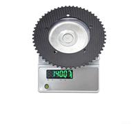 Honseadek Ingranaggio fisso per corona in fibra di carbonio per bici da pista con sistema di montaggio BCD144 e opzioni denti 49T-64T, volano leggero a velocità singola (55T sku)