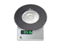 Honseadek Ingranaggio fisso per corona in fibra di carbonio per bici da pista con sistema di montaggio BCD144 e opzioni denti 49T-64T, volano leggero a velocità singola (58T sku)