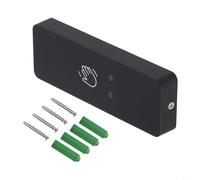 Honseadek Interruttore di uscita a infrarossi a LED verdi, senza contatto, 520 cm, pulsante no/sensore, copertura frontale in ABS PC, blu, 12 V/24 V, indicatore touchless, controllo rilevamento gamma