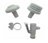 Honseadek Intex Tubo fuori terra Piscina Connettore per getto d'acqua con set di ricambio filtro ugello morsetto tubo e staffa 25022e per tubo sotto pompe da 125 pollici