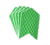 Honseadek Kit di protezione per telaio della bicicletta, in fibra di carbonio, 5 pezzi, adesivi antigraffio in silicone per fodero e copertura forcella su bici da strada e montagna (verde M sku)