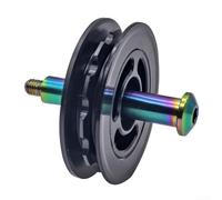 Honseadek Kit di puleggia tendicatena pieghevole con ruota guida in nylon da 8 mm/10 mm e bullone in lega di titanio TC4 per sistema deragliatore posteriore e migliorato (diametro interno 8 mm sku)