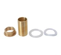 Honseadek Kit di riparazione per rubinetto miscelatore per lavello da cucina, set di tubi in ottone filettati e dadi, tubo in rame con rondelle in silicone per installazione e fissaggio del rubinetto