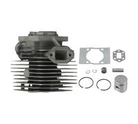 Honseadek Kit pistone cilindro da 36 mm e 40 mm per Zenoah G35 G45, parte di ricambio del motore del tagliabordi, assemblaggio di riparazione decespugliatore, set di 10 pezzi in metallo compatibile