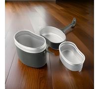 Honseadek Kit portatile da campeggio per escursionismo pentole kit pasticcio esercito kit cuoco disordinato