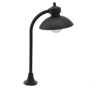 Honseadek Lampada ornamentale in miniatura in PVC con luci da giardino in scala 1/12, alimentata a batteria, per giardino, vialetto, prato, casa delle bambole, ferrovia, decorazione paesaggistica per
