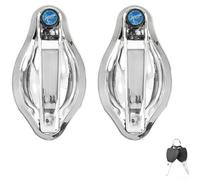 Honseadek Maniglia per porta in alluminio con nucleo di blocco resistente per quadriciclo elettrico, maniglia per porta triciclo, ricambio resistente alle intemperie (2 pezzi)