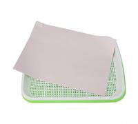 Honseadek Microgreens - Vassoio per semi, con inserto in rete bianca, per germogliare e germinare, 33 x 26 x 5 cm, in plastica, per coltivazione idroponica, per principianti e avanzati