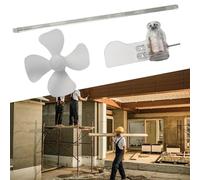 Honseadek Mini generatore di pale eoliche per funzione LED - Il più piccolo modello di lavoro rotante per turbina Strumento demo educativo a bassa potenza 360 ° Stem Teaching Sci