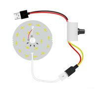 Honseadek Mini lavagna luminosa a LED, lampada da scrivania USB per alimentazione mobile, lampada dimmerabile, pannello a LED in alluminio, portatile, uso studio (luce + dimmer)