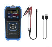 Honseadek Misuratore di resistenza interna HRM-10, tester di tensione della batteria, collegamento a 4 fili Kelvin, display a colori TFT, 0-±100V DC, gamma 0-200Ω (D)