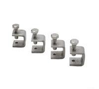 Honseadek Morsetti gamma C Morsetti per montaggio per tavolo resistente scrivania con foro filettato in acciaio 020 mm morsetto M6 costruzione saldatura assemblaggio inox (4 pezzi)