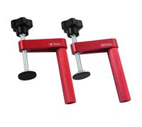 Honseadek Morsetto per la lavorazione del legno, arresto da banco in alluminio, azione rapida, 19 mm/20 mm, pezzo sicuro, strumento da carpenteria, rosso (20 mm)