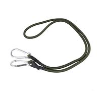 Honseadek Moschettone Bungee Cords con ganci in metallo, cinghie elastiche per campeggio, escursionismo e attività all'aperto, costruzione in gomma e lega di alluminio (120 cm)