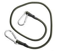 Honseadek Moschettone Bungee Cords con ganci in metallo, cinghie elastiche per campeggio, escursionismo e attività all'aperto, costruzione in gomma e lega di alluminio (90 cm)