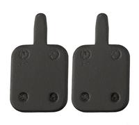 Honseadek N1 - Pastiglie freno per bicicletta, rettangolari, manico lungo, quattro fori, dissipazione del calore, resistenza alle alte temperature, 37,5 x 21 x 4 mm, peso leggero, 20 g, coppia nera