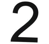 Honseadek Numeri civici galleggianti moderni, 20,3 cm, grande effetto ombra nera, targa per indirizzi esterni per casa, garage, cancello, resistente alle intemperie, per porta d'ingresso (2)