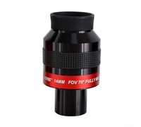 Honseadek Oculare piatto da 71422 mm per telescopio astronomico con angolo di visione di 70 gradi e rivestimento multistrato (lunghezza focale 14 mm)