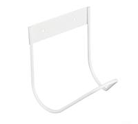 Honseadek Organizer per avvolgitubo da parete, per giardino, resistente, in acciaio inox, per riporre tubi idraulici, acqua, gas, esterni, antiruggine, colore bianco