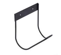 Honseadek Organizer per avvolgitubo da parete, per giardino, resistente, in acciaio inox, per riporre tubi idraulici ad acqua, gas, antiruggine, colore nero