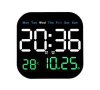 Honseadek Orologio da parete digitale Timer Telecomando Led Cm Display Visualizzazione/data/giorno/conto alla rovescia con - 18. 5 o Abs Nero Desktop Control Wall-mou (tre colori)