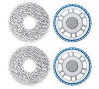 Honseadek Panno in microfibra e staffa per Ecovacs Pro, parti di ricambio per robot aspirapolvere lavabili con forte bloccaggio dell'acqua per pavimenti duri