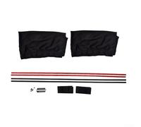 Honseadek Parasole per auto, 50 cm x 47 cm, nero, parasole anteriore e posteriore, anti UV, tenda per SUV e VIP, protezione interna della privacy