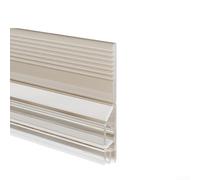 Honseadek Paraspifferi in silicone, 1 m di lunghezza, 5 pezzi, per porte larghe, per uso interno ed esterno, per legno (trasparente)