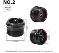 Honseadek Per valvola forcella dado montaggio filettatura 28,3 su 30,3 su 32,3 x 1,0 mm in lega di alluminio per forcelle pneumatiche con nucleo valvola Av sostituibile (30,3 x 1,0 MM A)